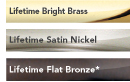 available in these finishes for Schlage